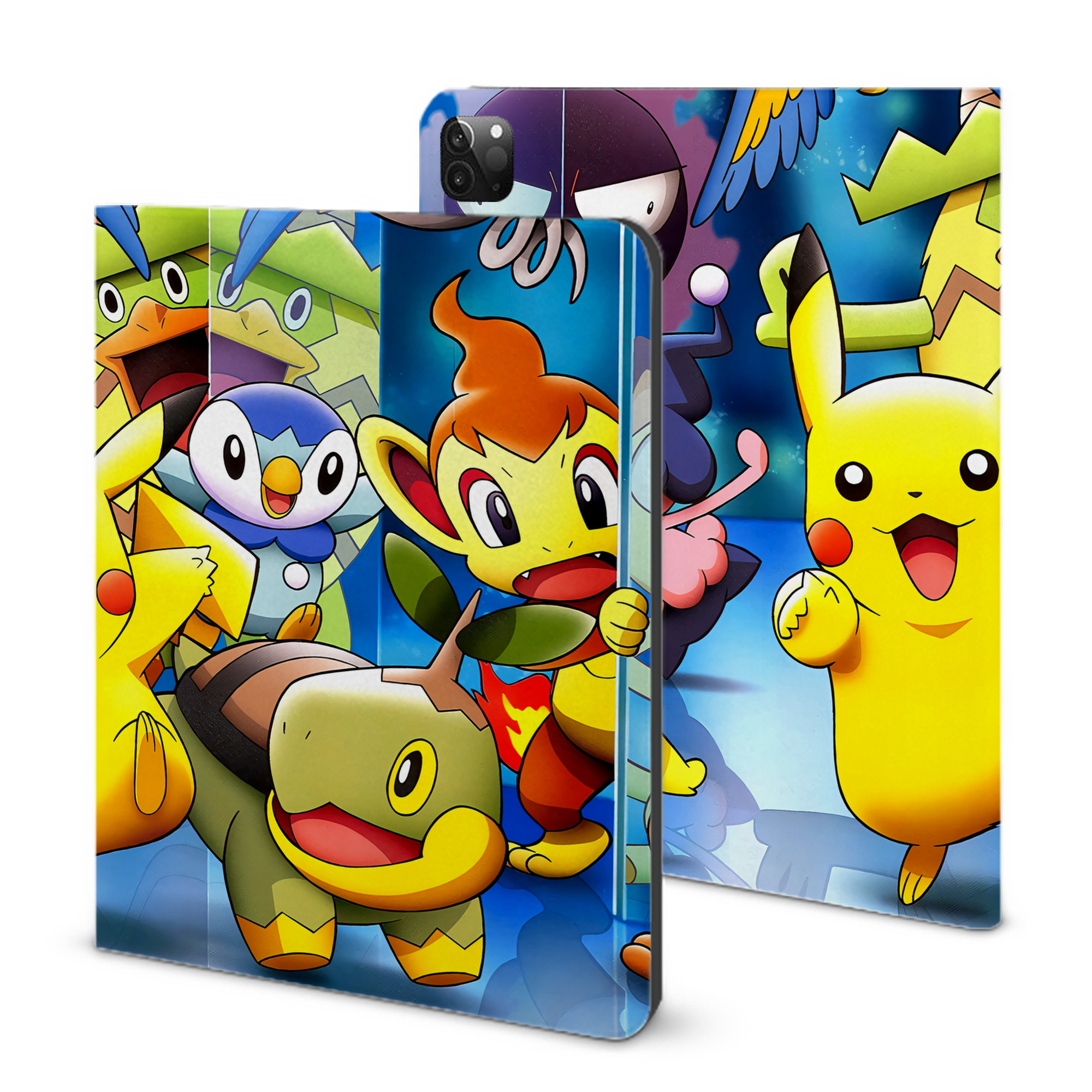 （画像用） ポケットモンスター Pokémon IPadケース ペンホルダー付き ブックスタイルデザイン